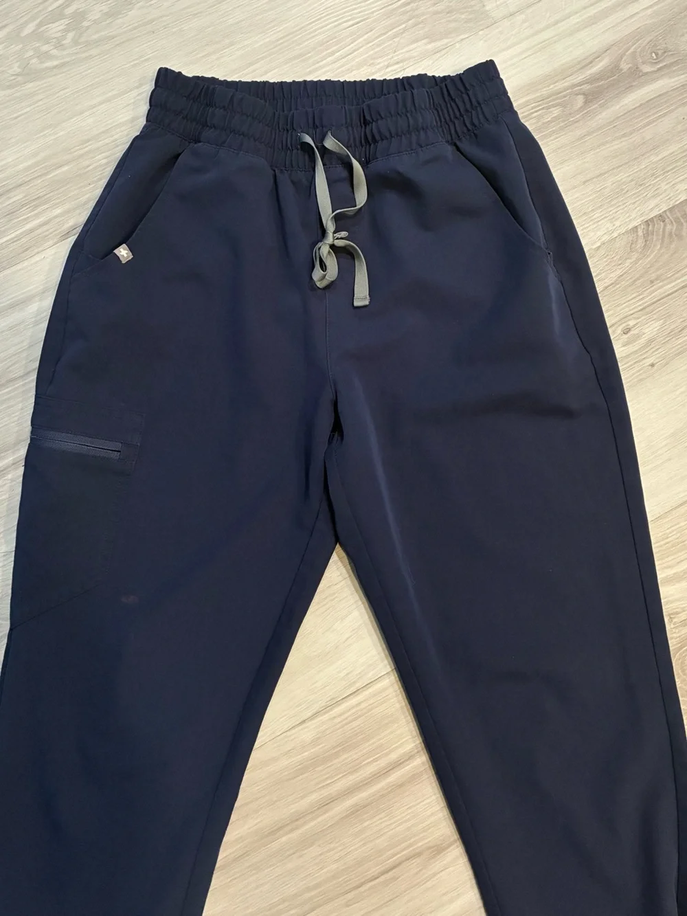 Figs womens Jogger Pants in Navy Blue with Drawstring